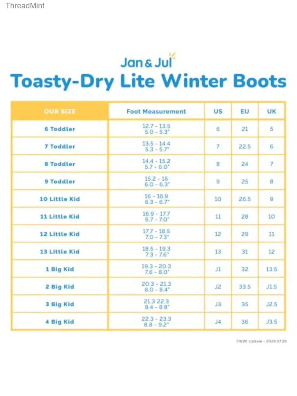 Kids Waterproof Snow Boots Fleece-Lined Winter Rain Boots Machine Washable